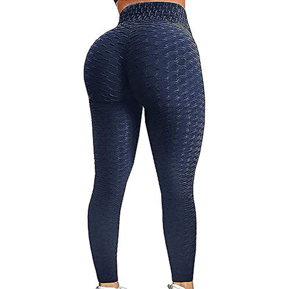 Black for Friday Deals! KBODIU Leggings for Women, Stretch Tummy Control  Yoga Pants, Fitness Trousers Active Tight Workout Gym Athletic Capris Blue  B XL 
